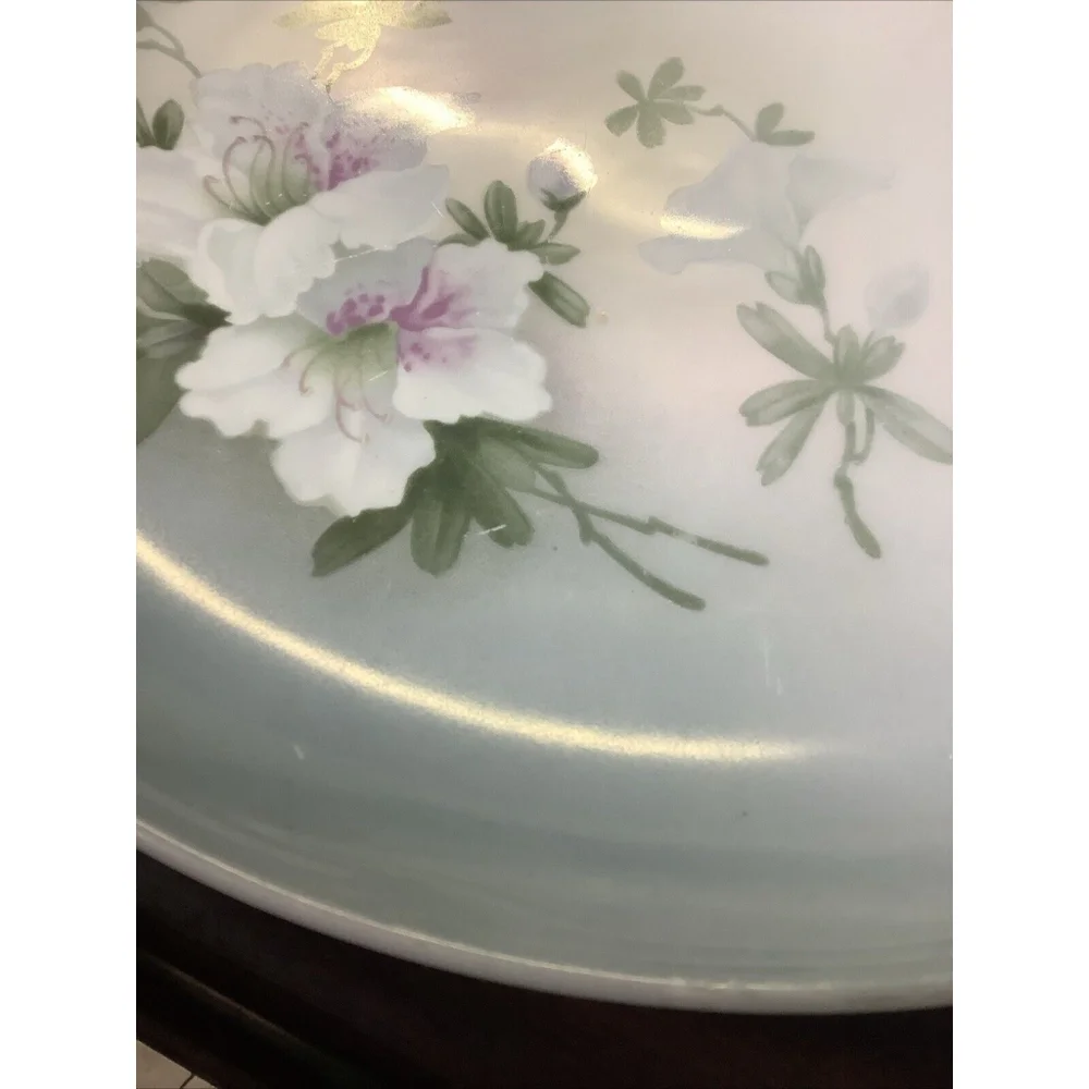 Antique Plater J. C. Louise Bavaria Gold Trim Floral 12”